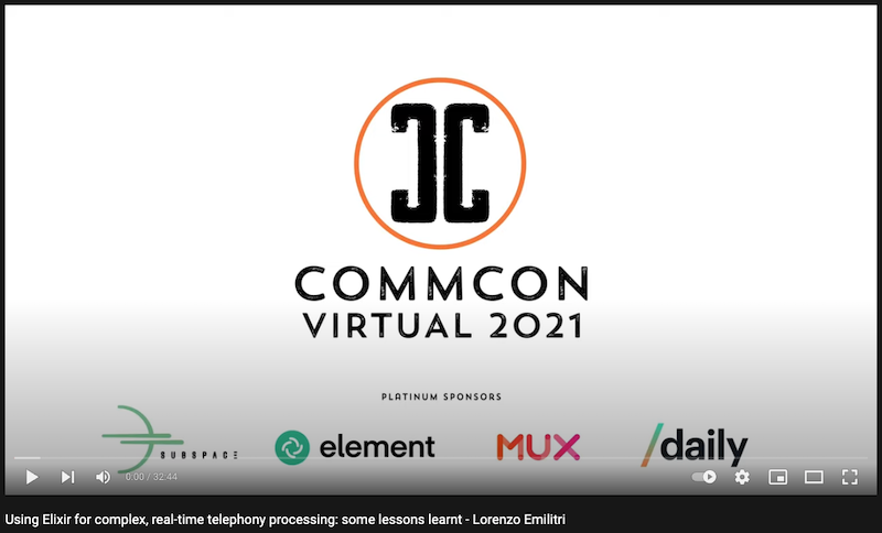 CommCon Video Conference Elixir