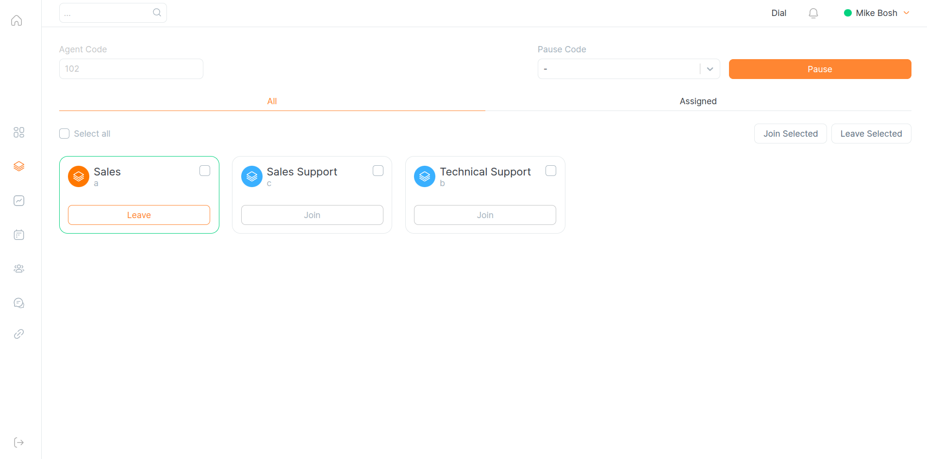 Realtime Monitoring for agents and queues
