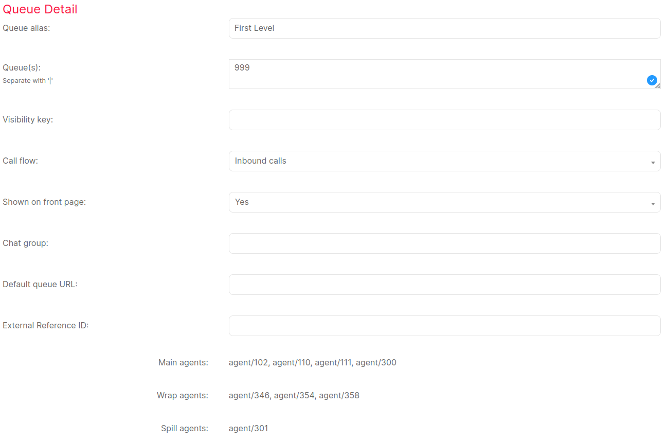 Queue Settings for FreePBX Contact Centre
